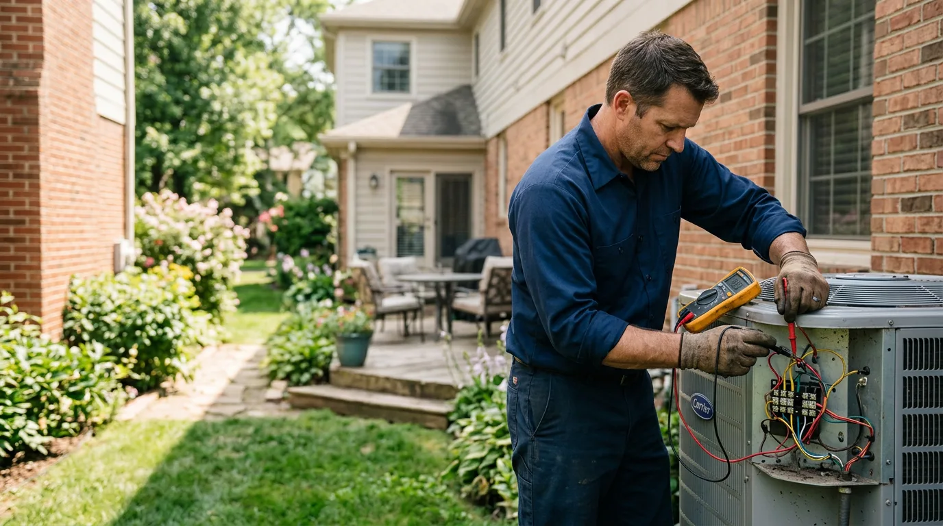 HVAC technician working near Concho, AZ